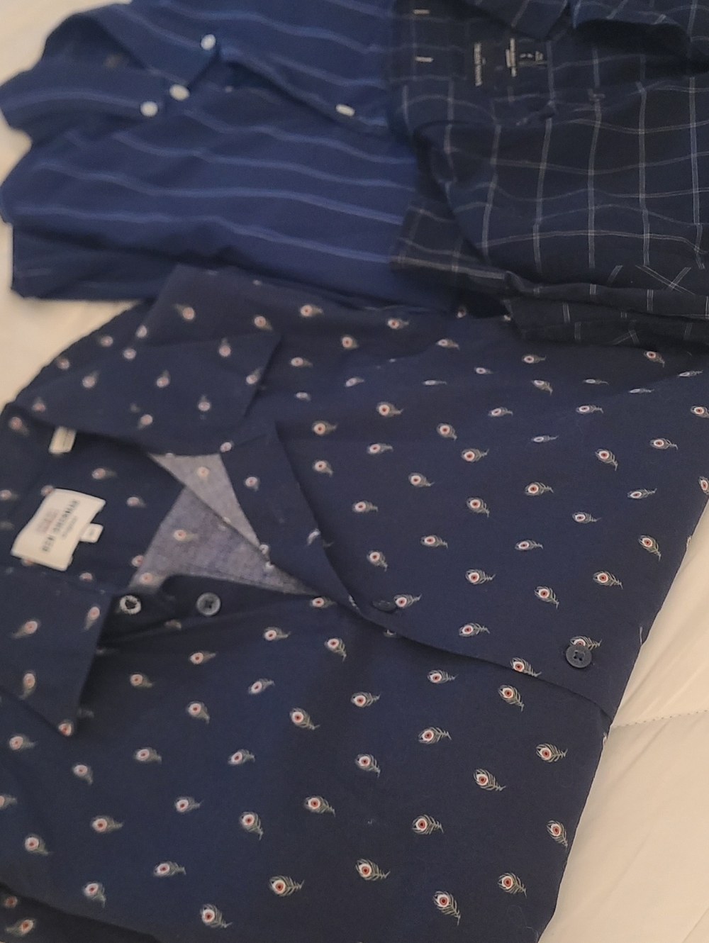 Banana Republic / Ben Sherman Navy Button-Downs X3